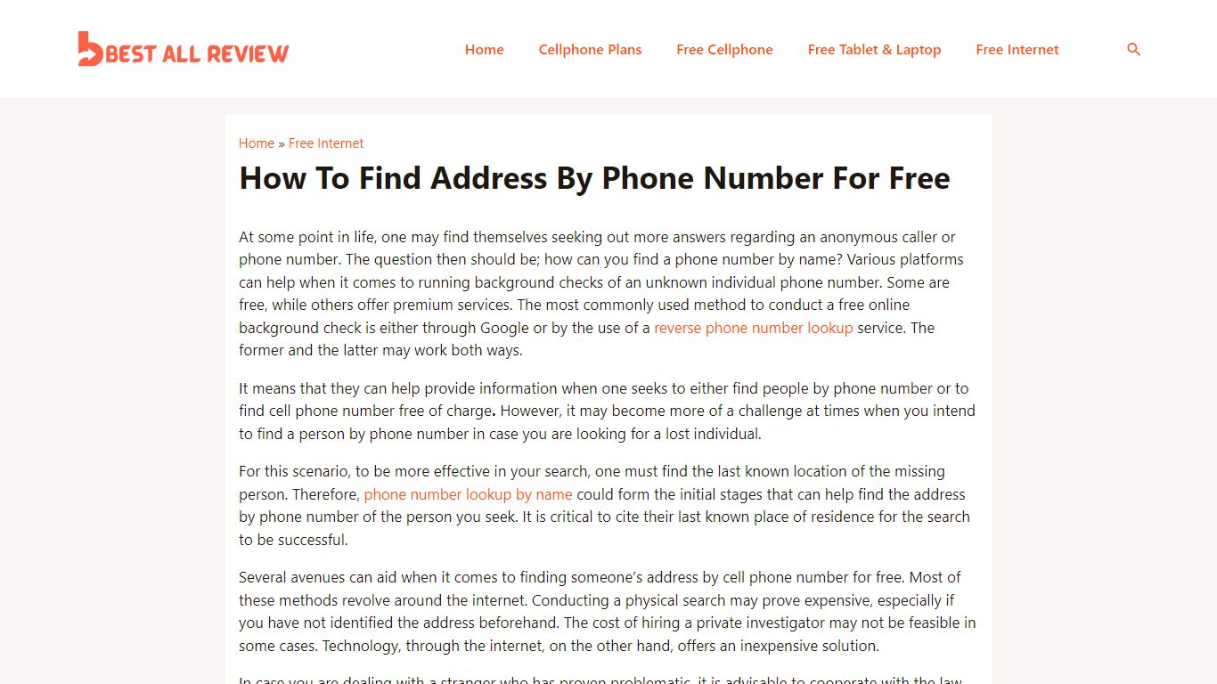 How To Find Address By Phone Number For Free 2022 - Best All Review